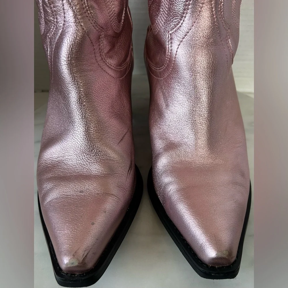 Jeffrey Campbell Dagget Pink Western Boots - Picture 4 of 12